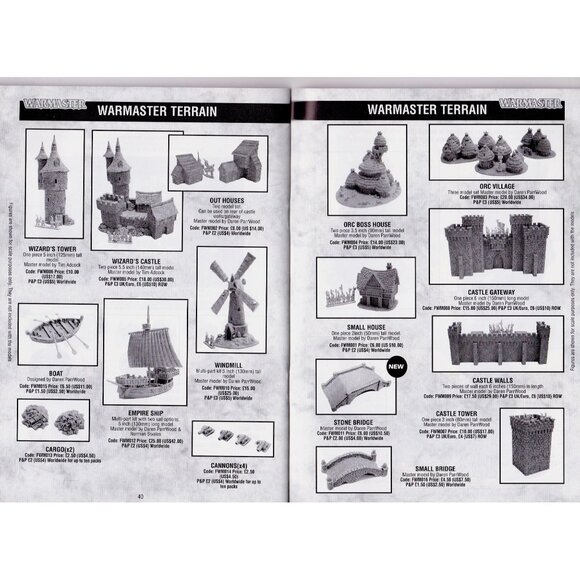 Forge World 2001 Catalogue No. 1 Warhammer 40K Resin Models Terrain VG - Picture 7 of 8